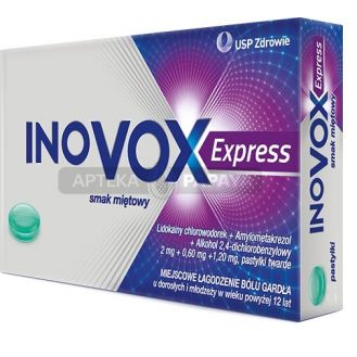  Inovox Express, smak miętowy, pastylki do ssania, 12szt