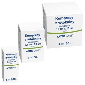 Apteo Care, kompresy gazowe...