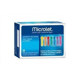 Microlet, lancety, 25 szt